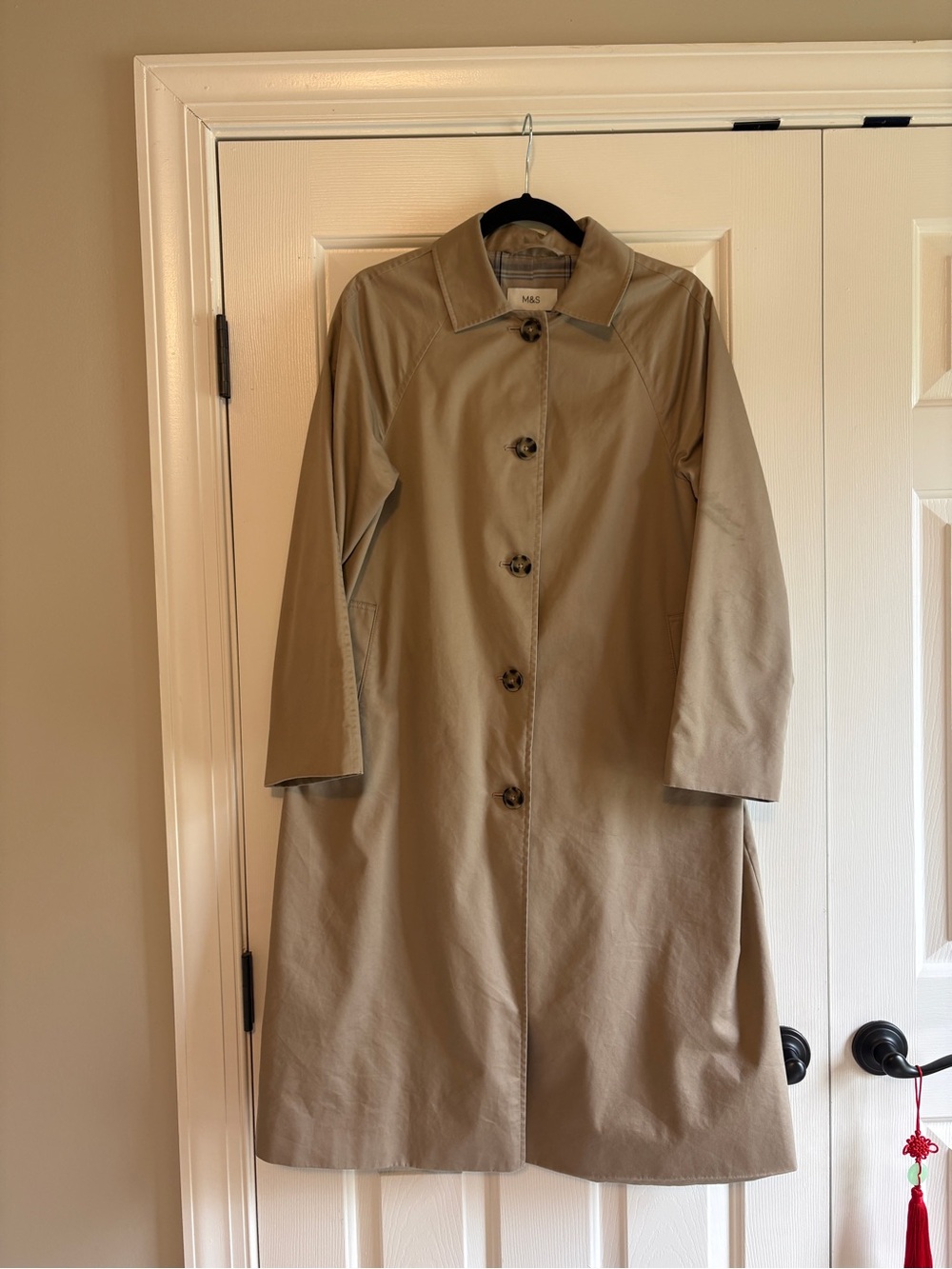 Marks & Spencer Women's Classic Beige Trench Coat; size 8